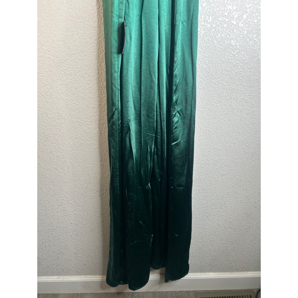 Lulus Make it Elegant Emerald Green Stain Strappy Maxi Dress Size XL New! - Picture 11 of 13